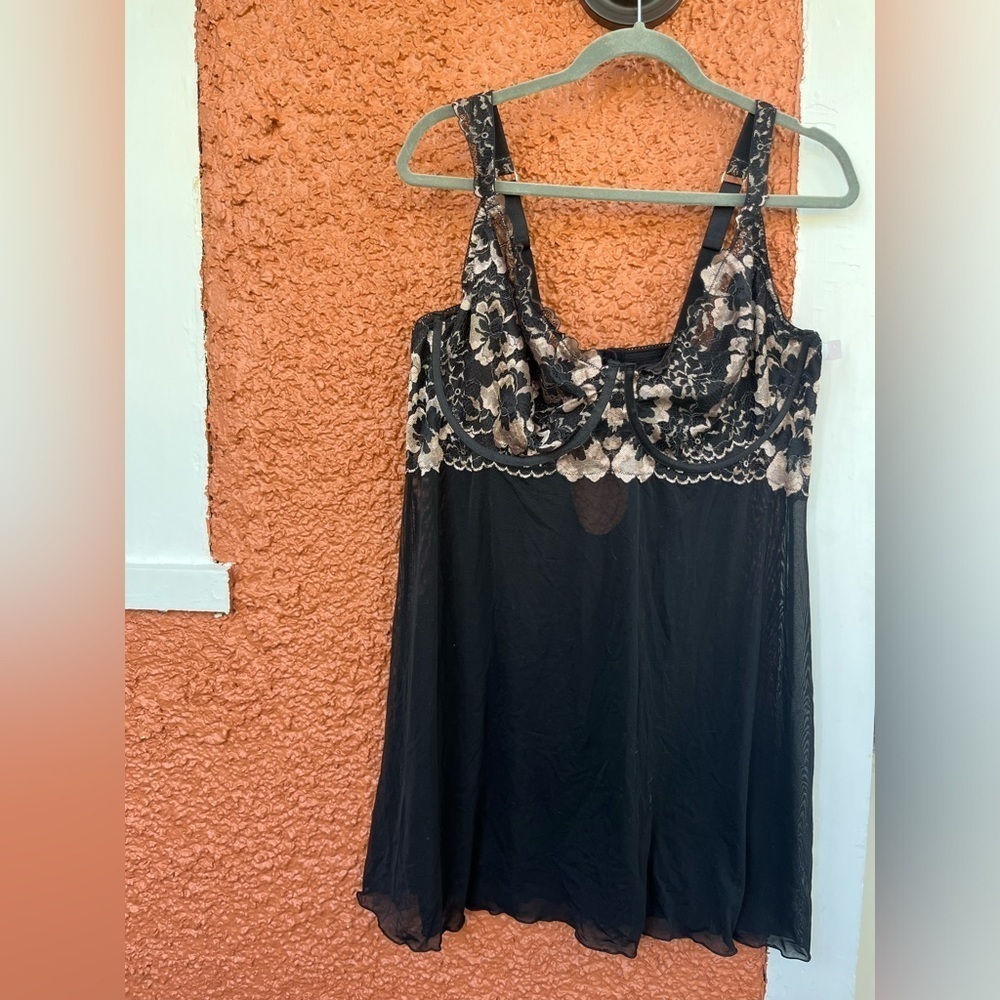 Auden Women's Lightly Lined Babydoll Top/Gown Size 3X